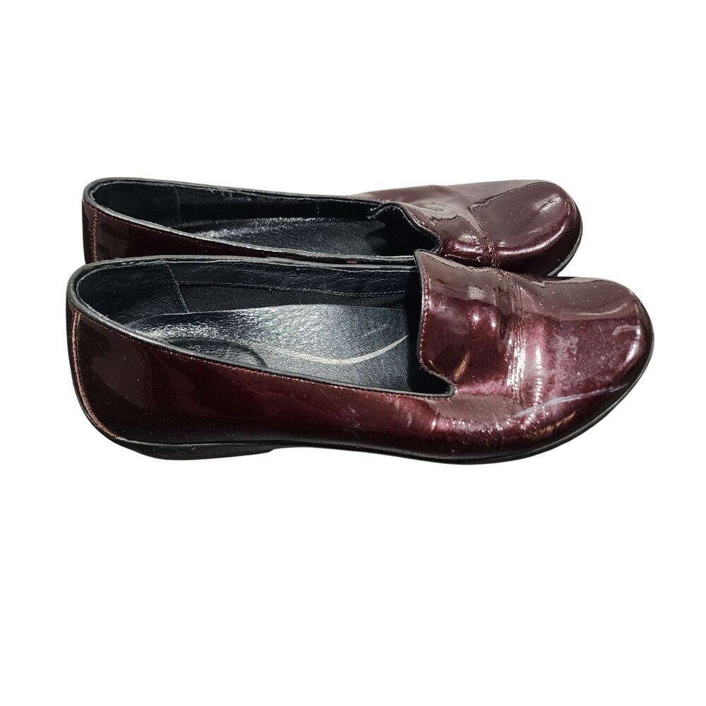 Dansko Professional Clogs Women‎ 39 US 8.5 Red Leather Comfort EUC Nursing Core